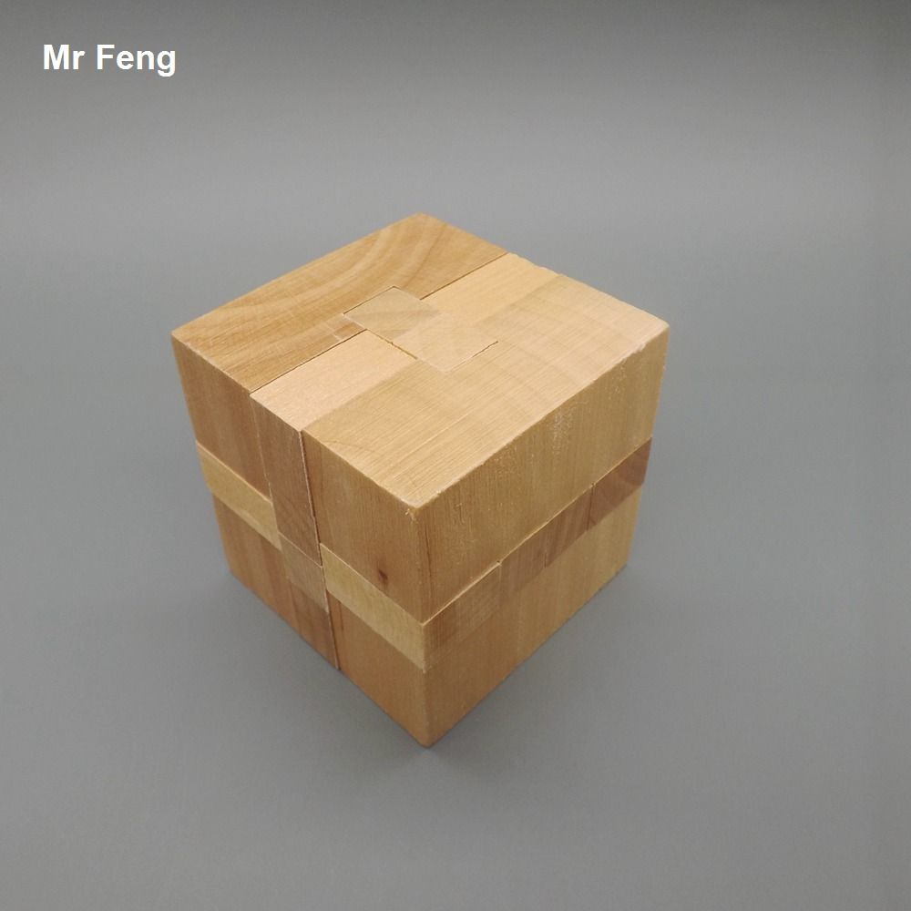 Wooden Cube Toy Square Kong Ming Lock Puzzle Educational Game Wooden Cube Toy Square Kong Ming Lock Puzzle Educational Game With 13 25 Piece On Yongshenfeng S