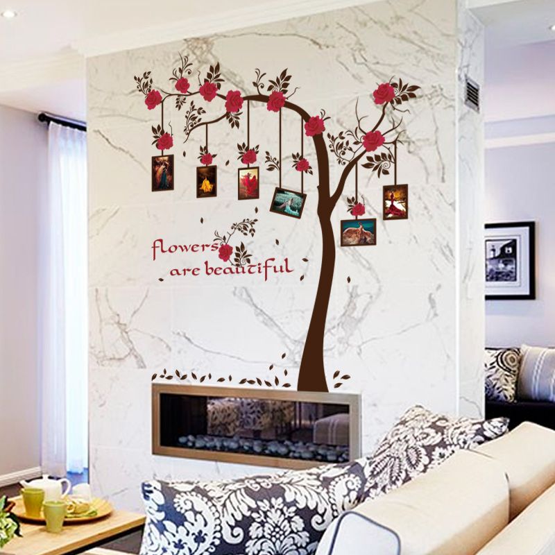 Großhandel Bilderrahmen Blumen Baum Wandaufkleber Memory Baum Wohnzimmer Tapete Poster DIY Dekoration Blume Stammbaum Wand Grafik Wandbild Von ... Großhandel Bilderrahmen Blumen Baum Wandaufkleber Memory Baum Wohnzimmer Tapete Poster DIY Dekoration Blume Stammbaum Wand Grafik Wandbild Von ...