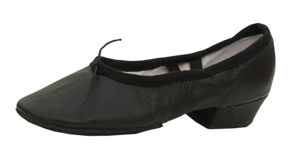 Womens LowHeeled Leather Ballet Belly Dance Shoes Softsoled Practice