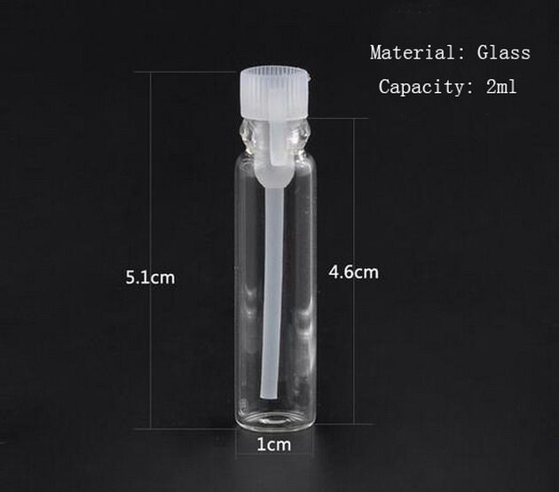 Factory Price 2ml Glass Perfume Sample Vials, Clear 2ml Empty Glass