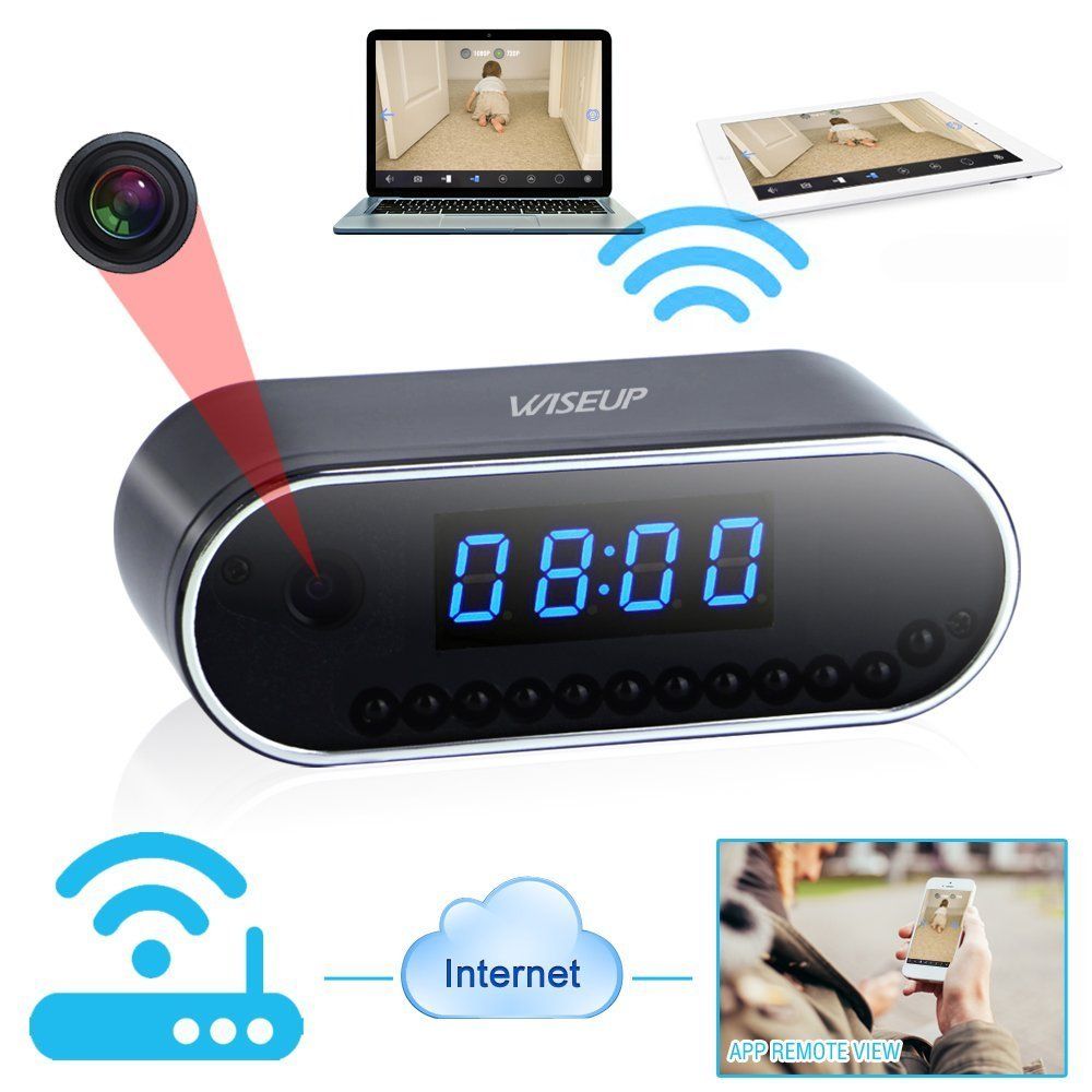 2021 1280x720P Wifi Network Hidden Camera Clock Video Recorder