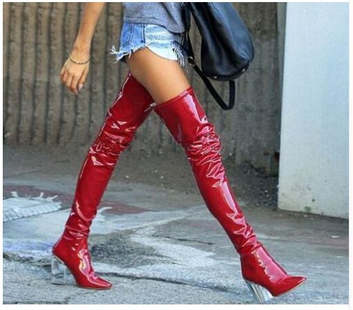 latex thigh high boots Sex chiang rai