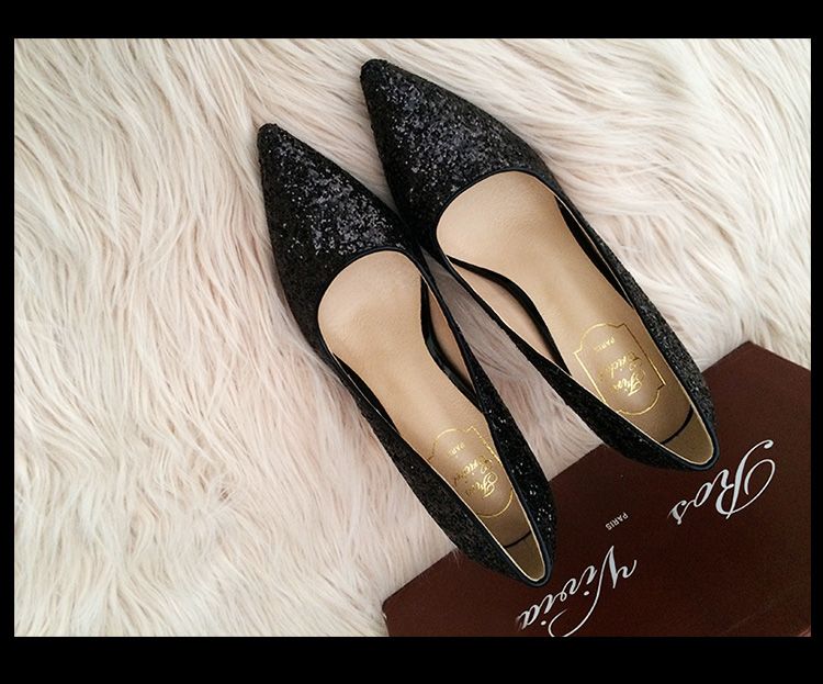 Hot 2016 Wedding Shoes Gold/Silver High Heeled Bling Sequins Pointed Toe Formal Party Prom Shoes 