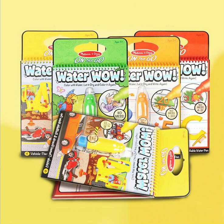 paint with water book to color