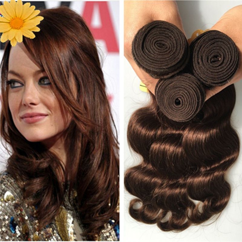 4 Medium Brown Malaysian Body Wave Hair Weave 8a Unprocessed Human