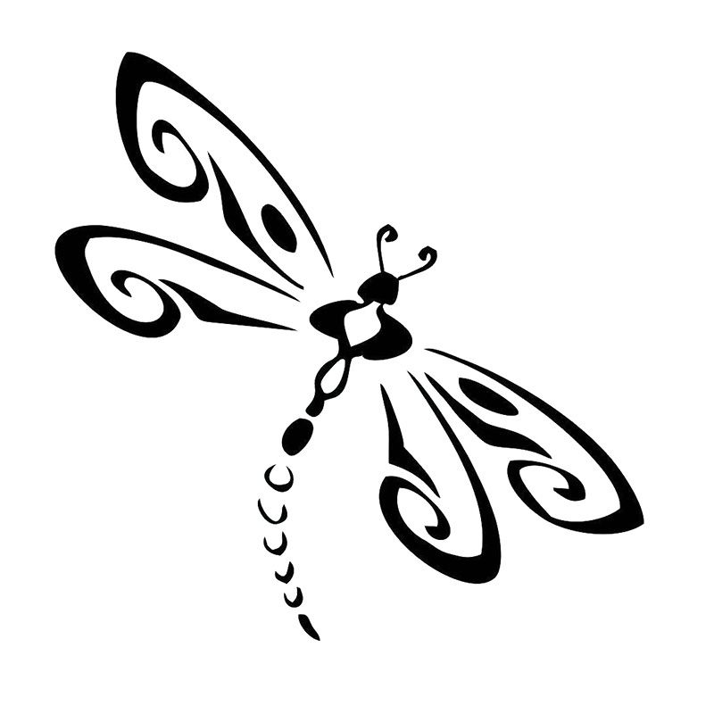 Dragonfly Die Cut Vinyl Window Decal/Sticker for Car/Truck Car