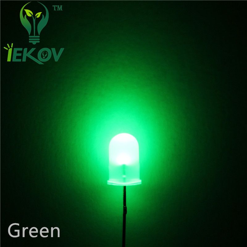 100 LEDS 3MM Diffused Green Round Urtal Bright Bulb Light Lamp Emitting Diode