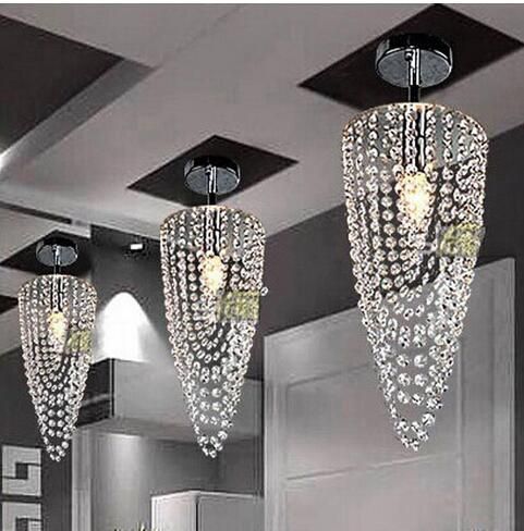 hi q k9 modern crystal chandelier lamparas led 1 light chrome lighting ac110v 256v d17h45cm e27 transparent color pendant lights droplight crystal glass - Modern Crystal Chandeliers hi q k9 modern crystal chandelier lamparas led 1 light chrome lighting ac110v 256v d17h45cm e27 transparent color pendant lights droplight crystal glass - Modern Crystal Chandeliers