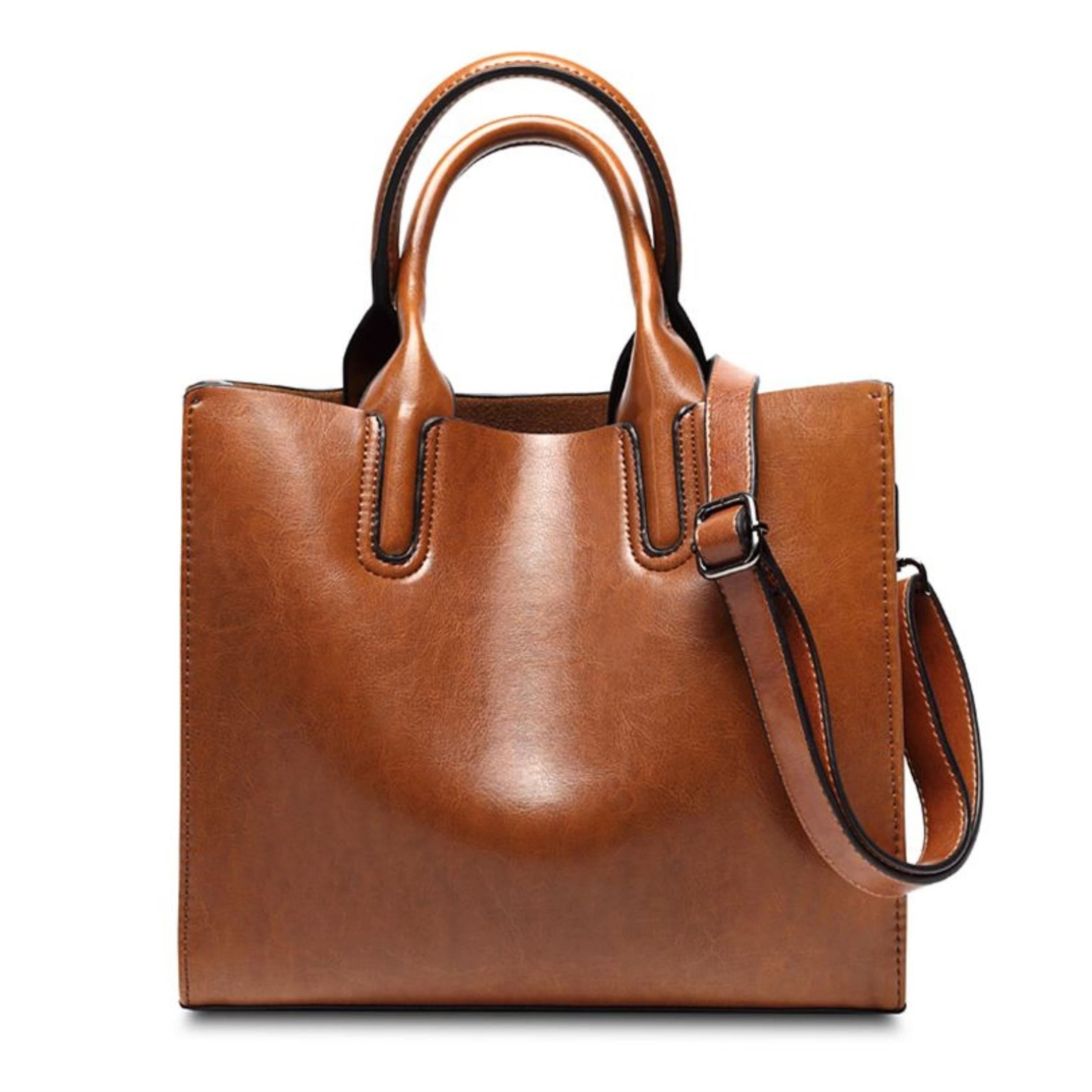 big leather bag