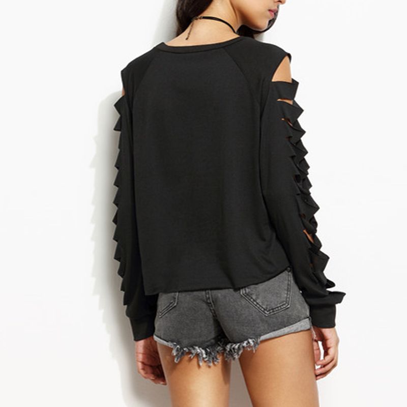 ripped sleeve shirt