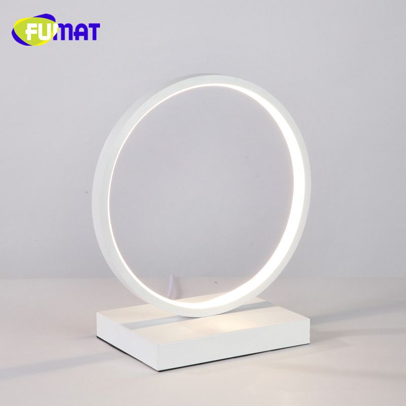 Modern White Gold Table Lamp Round Acrylic Decorative Lampadas Modern White Gold Table Lamp Round Acrylic Decorative Lampadas Lights For Bedroom Bedside Living Room Study Desk Creative