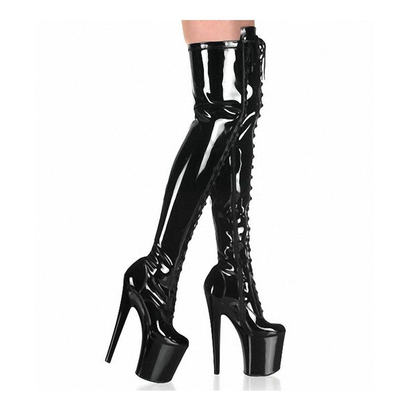 Customize Extreme High Heel 20cm High Heels Boots 8 Shoes Sexy Thigh