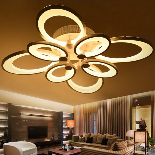 Remote Control Dimming Led Ceiling Lights Lamp For Living Room Bedroom Deckenleuchten Modern Lighting Fixture
