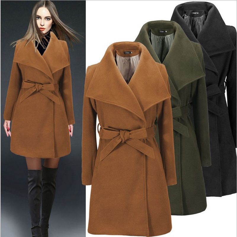 Acheter Mode  Manteau  Femme  Hiver 2022 Hiver Lapel Neck 