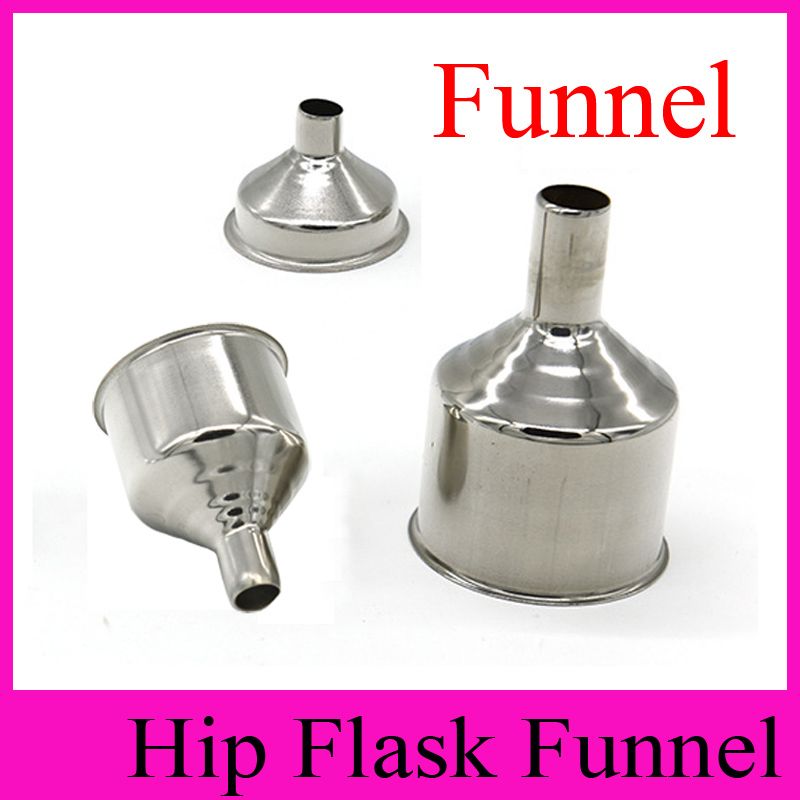 2019 Portable Funnel For Hip Flasks Stainless Steel Filling Funnel For