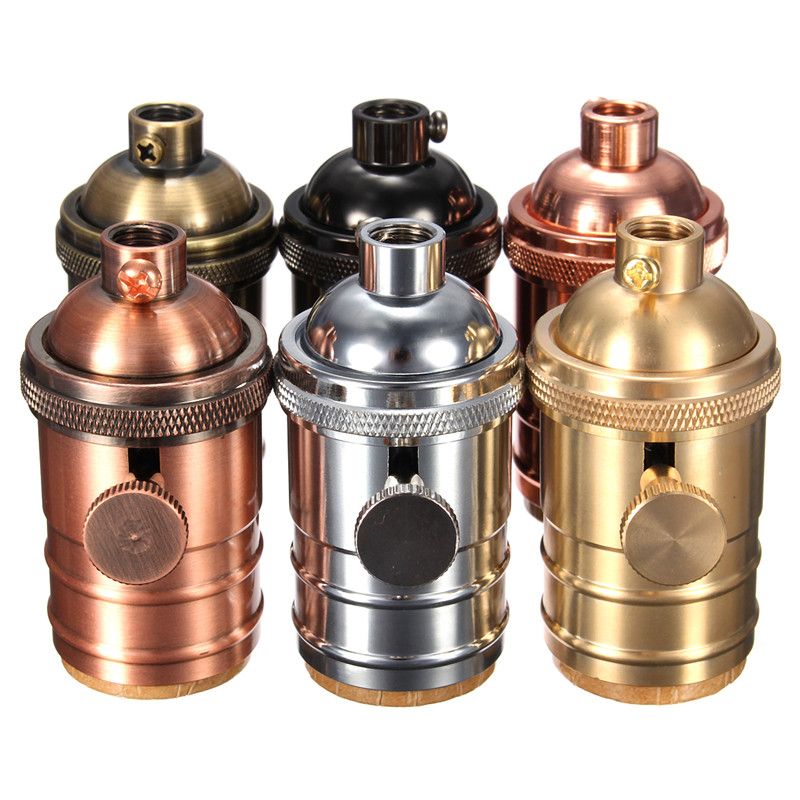 Best Promotion E26 E27 Solid Brass Lamp Socket 6 Finishes Vintage Best Promotion E26 E27 Solid Brass Lamp Socket 6 Finishes Vintage Edison Light Holder Bulb Pendants 3way High Quality China