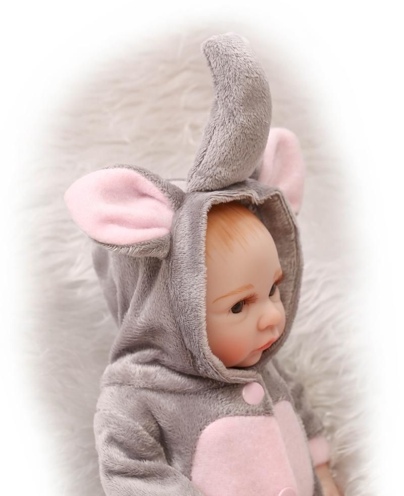 Compre 16 Nuevo 27 Cm Mini Bebe Reborn De Cuerpo Completo De Silicona Reborn Bebes Gris Mono Boneca Juguetes Para Nina Regalo Juguetes Brinquedos A 23 31 Del Lisa012 Es Dhgate Com