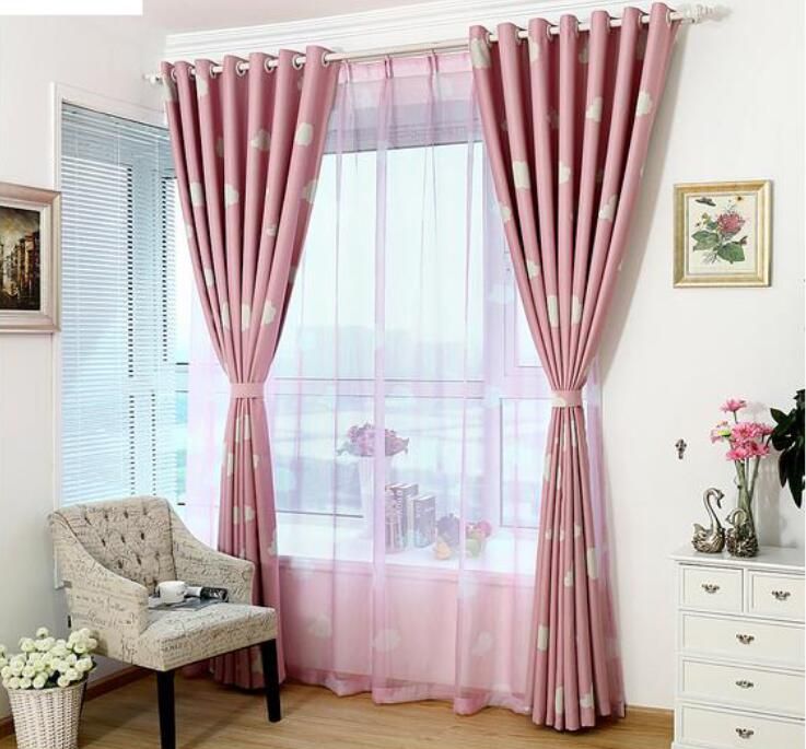 2018 Blue Pink Window Curtain Set For Living Room Luxurious Cotton 2018 Blue Pink Window Curtain Set For Living Room Luxurious Cotton Sheer Curtains Tulle Child Customer Size Hook From Gardenking 33 15 Dhgate Com