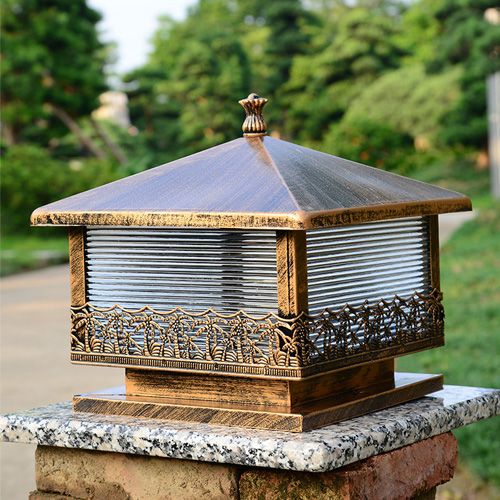 Großhandel Led Outdoor Pillar Lights Europäische Vintage Style Villa Großhandel Led Outdoor Pillar Lights Europäische Vintage Style Villa Garten Landschaft Lampen Mit Beleuchtung Quelle E27 Basis Ce Rohs Fcc Von Lightzone