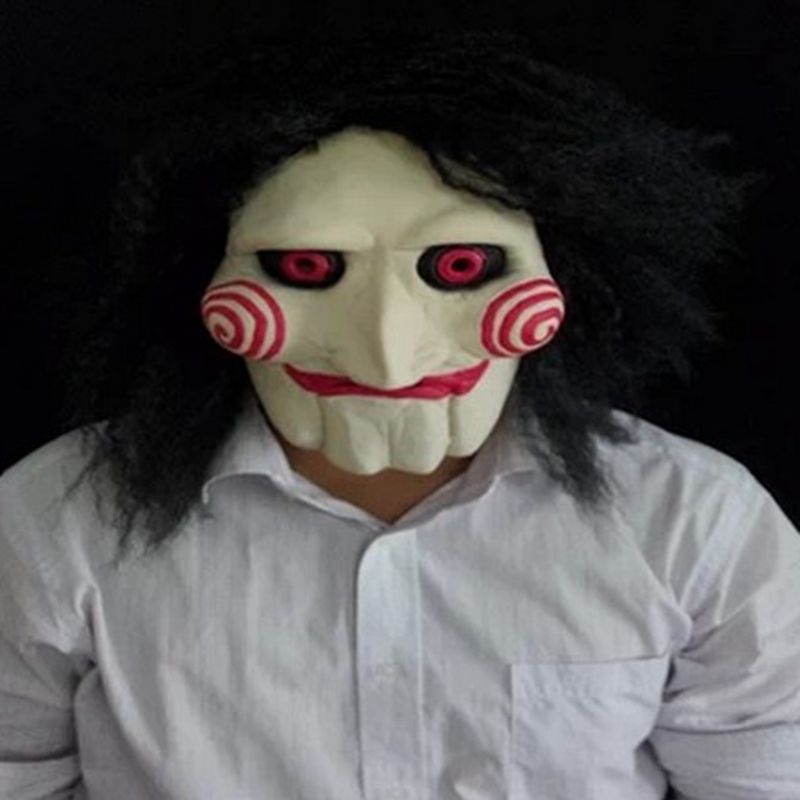 saw movie jigsaw puppet mask halloween full mask head latex texas chainsaw massacre terror movie mask mysterious puppet mask for masquerade balls mask for - Puppet Halloween saw movie jigsaw puppet mask halloween full mask head latex texas chainsaw massacre terror movie mask mysterious puppet mask for masquerade balls mask for - Puppet Halloween