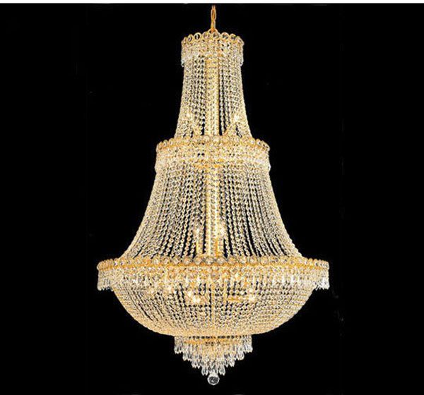 Phube Lighting French Empire Gold Crystal Chandelier Chrome Phube Lighting French Empire Gold Crystal Chandelier Chrome Chandeliers Modern Light Pendant Fixture Industrial Lamp