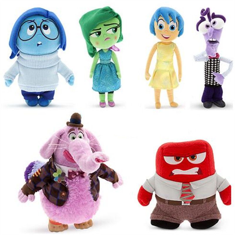 2017 Cartoon Animal Inside Out Plush Toys Soft Action Figures Five ...