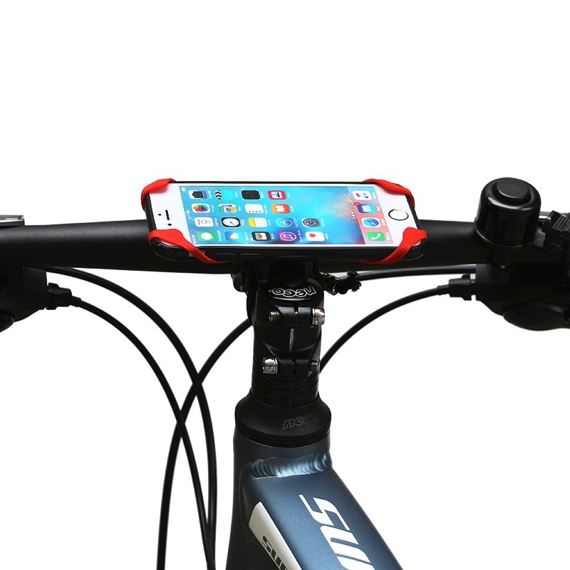 Mouchao4762 Fahrradlenker Halterungswinkel 360 Grad Biegen Drehender Fahrradtelefonhalter schwarz