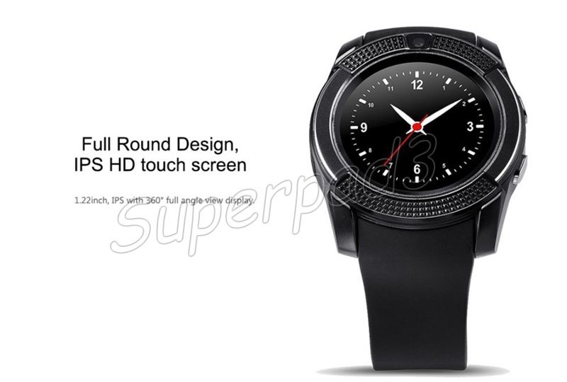 v8 smart watch sim card