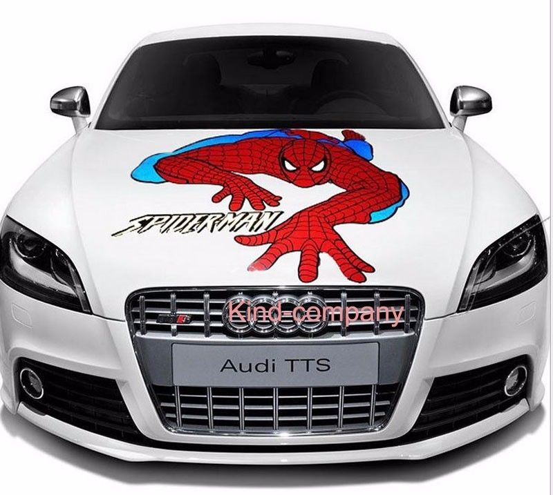 satin al 1 adet kamyon araba motor yarisi araba spor guc otomatik orumcek adam cikartmasi vinil sticker hood cikartmalari ucan tl214 31 tr dhgate com