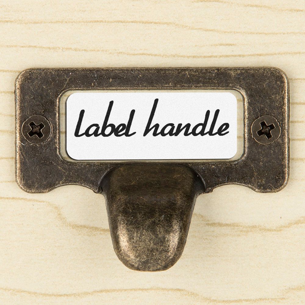 Drawer Cupboard Filing Cabinet Label Frame Furniture Holder Handle