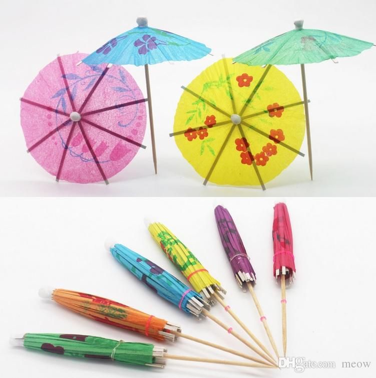 2019 Paper Parasol Drink Deco Mini Umbrella Cocktail Cake Decorating