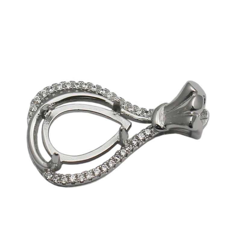 2021 Beadsnice Sterling Silver Zircon Jewelry Findings Gemstone Pendant