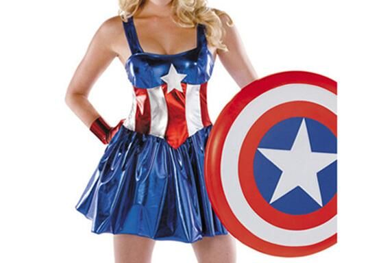 Compre Mujeres Sexy Captain America Super Heroes Body Cosplay Halloween Mujer Adulta The Avengers Zentai Teddies Vestidos Disfraces De Rendimiento A 17 45 Del Becky881120 Dhgate Com