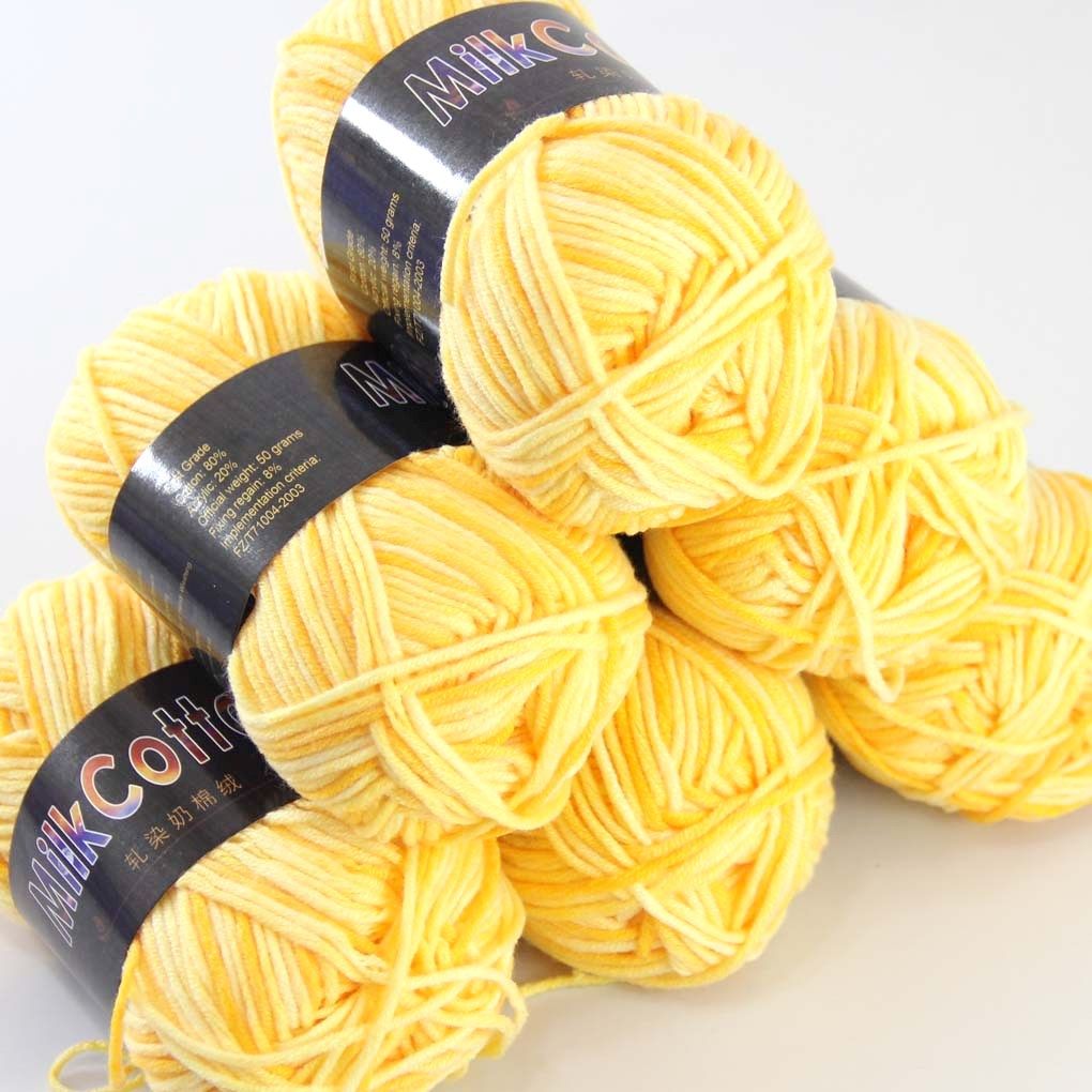 Sale Lot 6ballsx50g Soft Worsted Cotton Chunky Bulky Hand Knitting Shawl Yarn 02