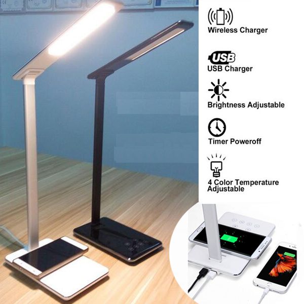 2018 Led Desk Lamp Touch Control Table With Qi Wireless Usb 2 0 2018 Led Desk Lamp Touch Control Table With Qi Wireless Usb 2 0 Charger Dimmable Eye Caring Timer Poweroff Modes From Fmj8899