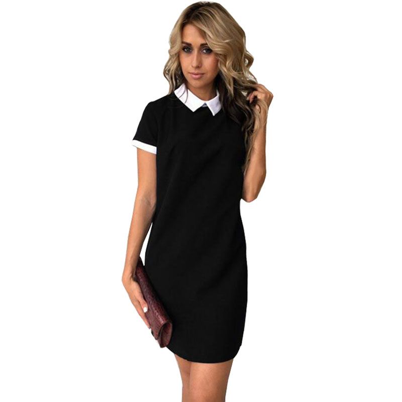 black summer work dress