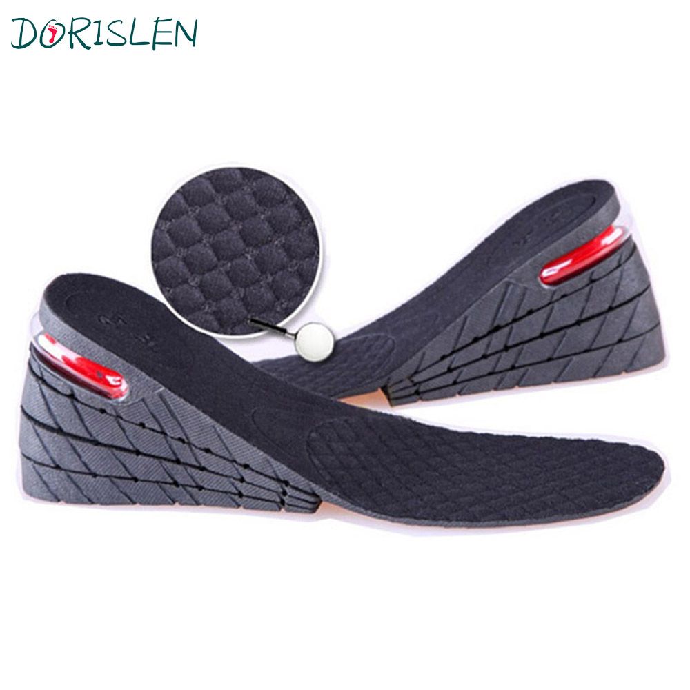 2019 9cm PU Air Cushion Insole 4 Layer Height Increase Shoe Pads Black