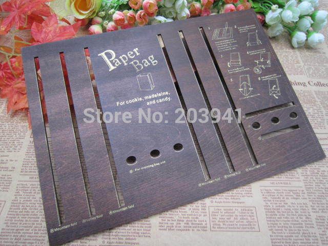 wholesale new retro zakka style paper gift bag template gift bag
