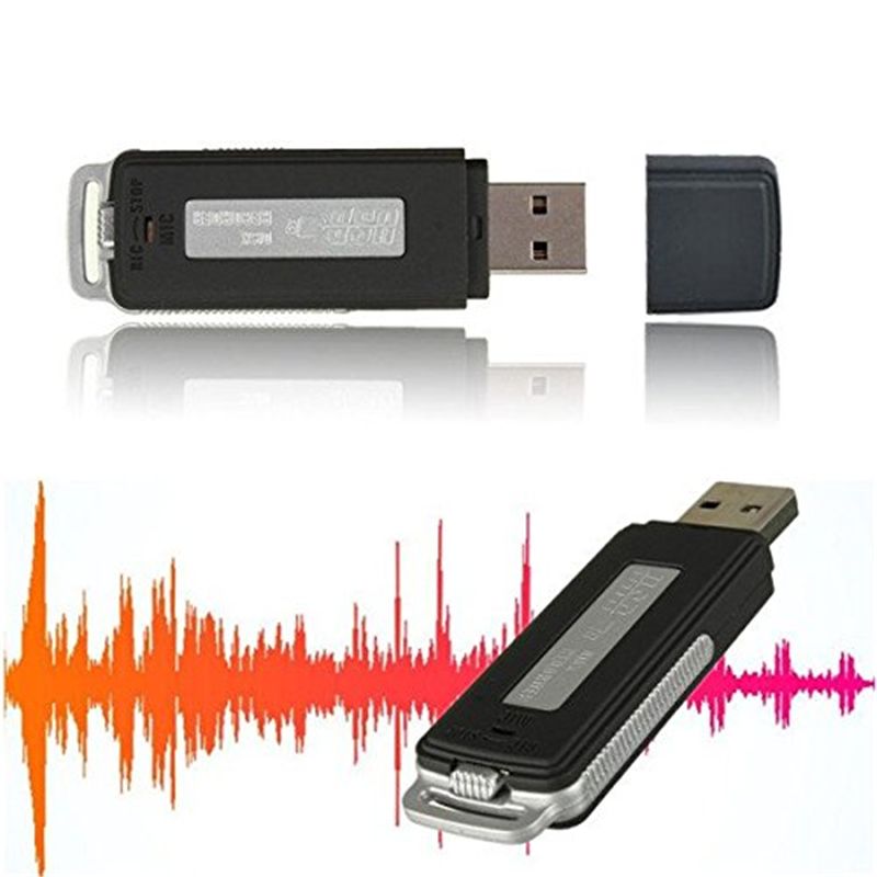 32GB 16GB 8GB Spy USB Disk Digital Voice Recorder Pen Mini Dictaphone