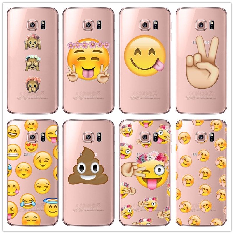 2016 hot sale tpu s7 case waterproof emoji