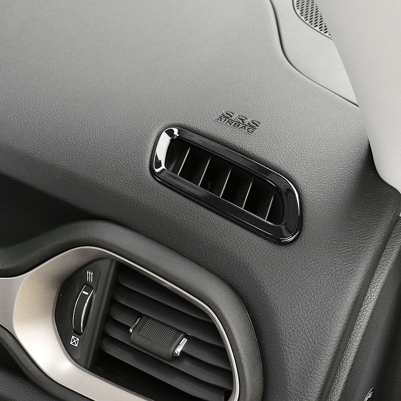 Dashboard Front Air Condition Vent Outlet Covers Sticker For Jeep Renegade 2015 2016 Car Interior Accessories New Arrival High Quality Cute