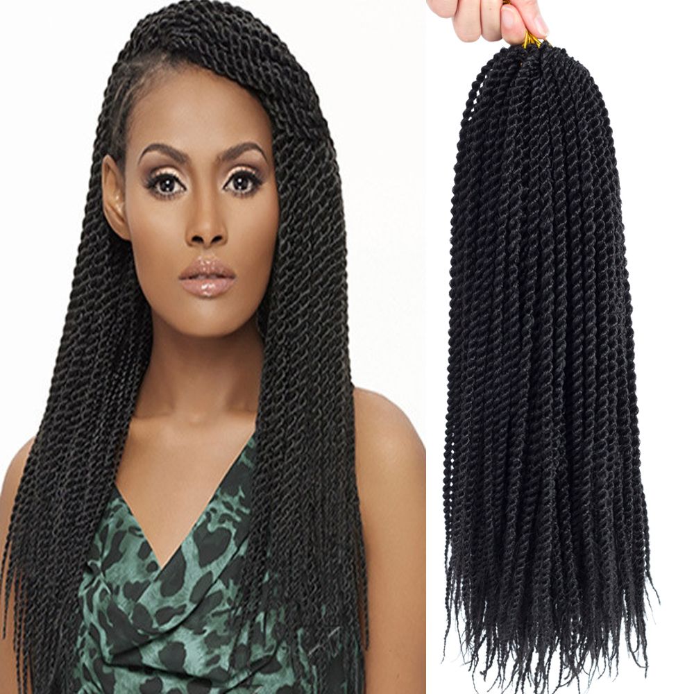 10Packs 22 Senegalese Twist Crochet Hair Braids Small Havana Mambo