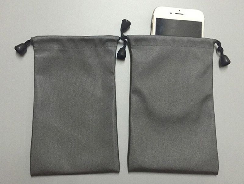 grey pouch bag