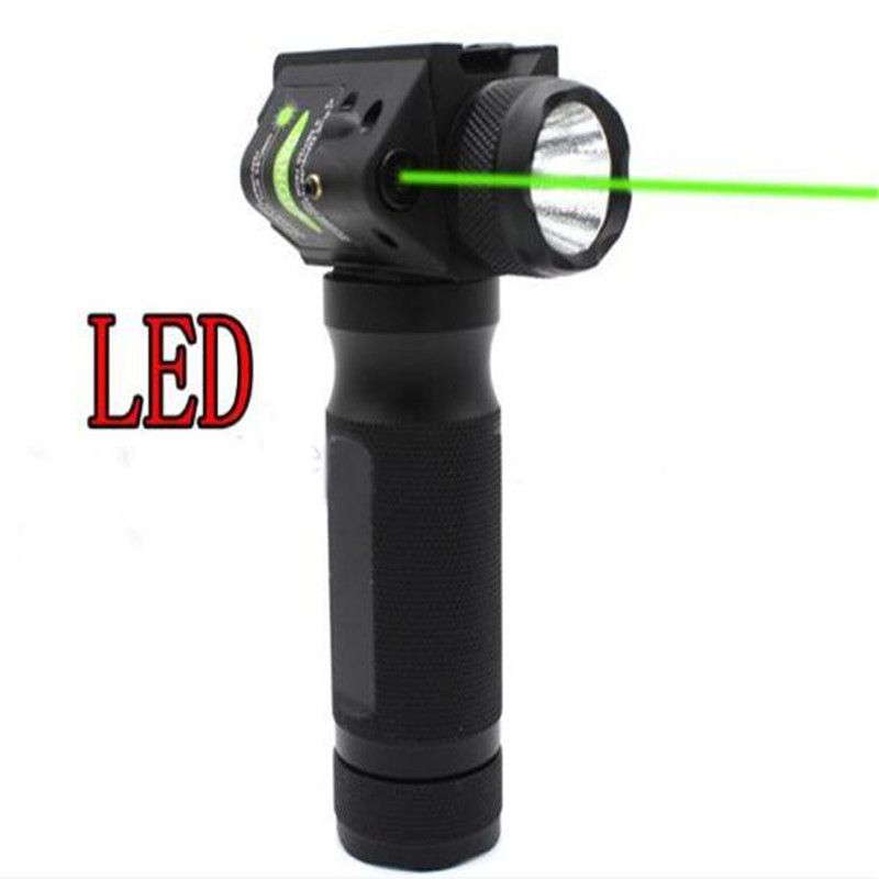 Brand New Combo Vertical Foregrip Strobe CREE LEDQ5 Flashlight Green