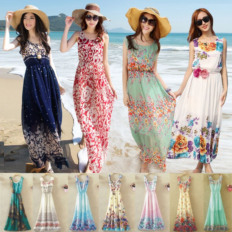 bohemian style beach dresses