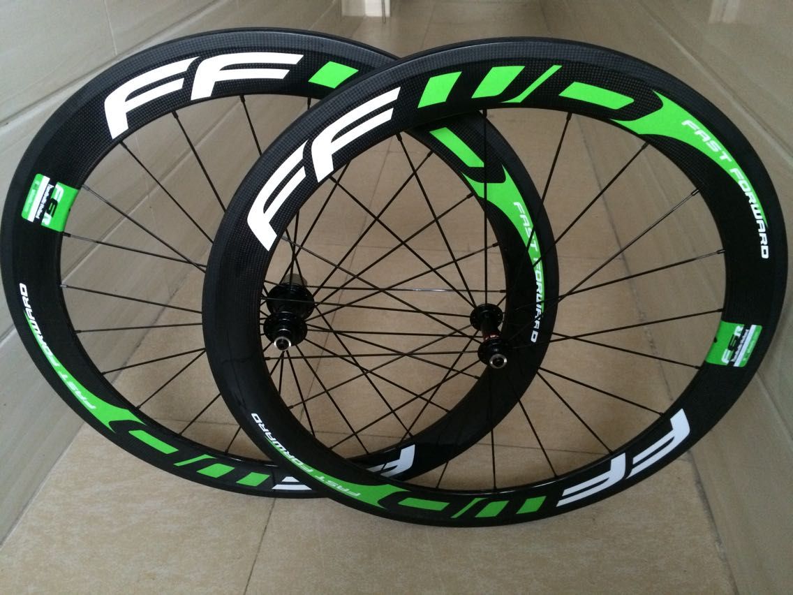 Acquistare Cerchioni FFWD F6R Decalcomania Verde Ruote Di Bicicletta Del  Carbonio Del Carbonio Clincher Wheelset 50 Millimetri 700C Bici Piena Del  Carbonio Delle Rotelle Carbonio Pieno Rotelle Della Bici Su Strada 3k