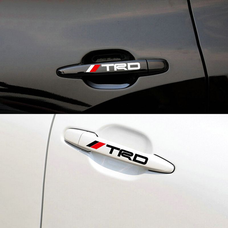New Car Door Handle Decal Reflective Sticker TRD Car Doorknob Sticker