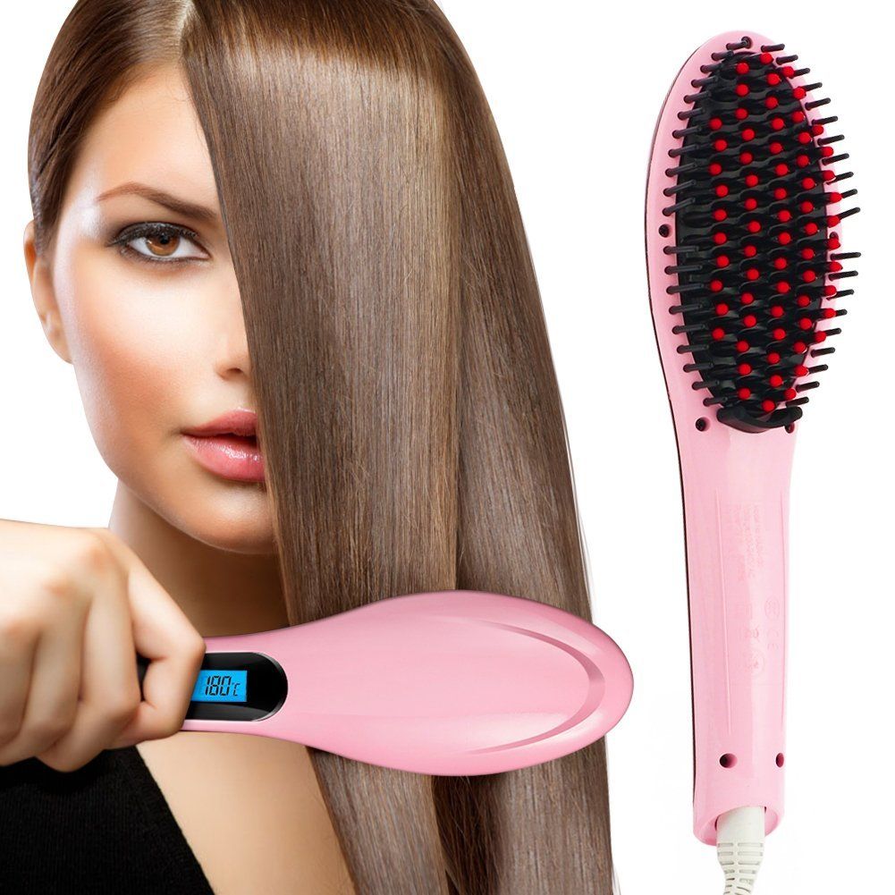 Compra Peine Que Labra La Herramienta Del Pelo Plancha De Pelo Plano Del  Hierro De HQT 906 Hierro Pelo Alisado De Cepillo Con Pantalla LCD  Multicolor Envío Libre Elección Barato | Entrega
