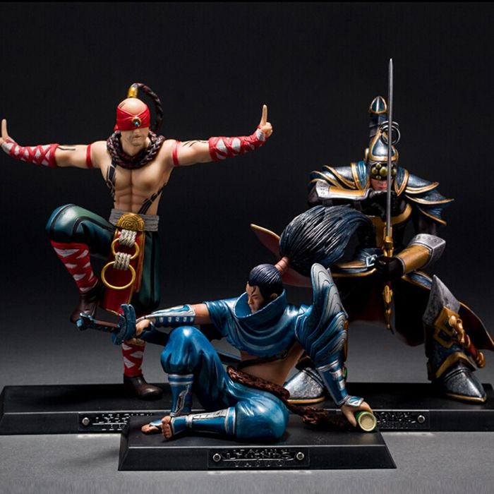 2022 LOL New PVC Action Figures Lee Sin The Blind Monk Yasuo Master Yi Figures League Of Legends