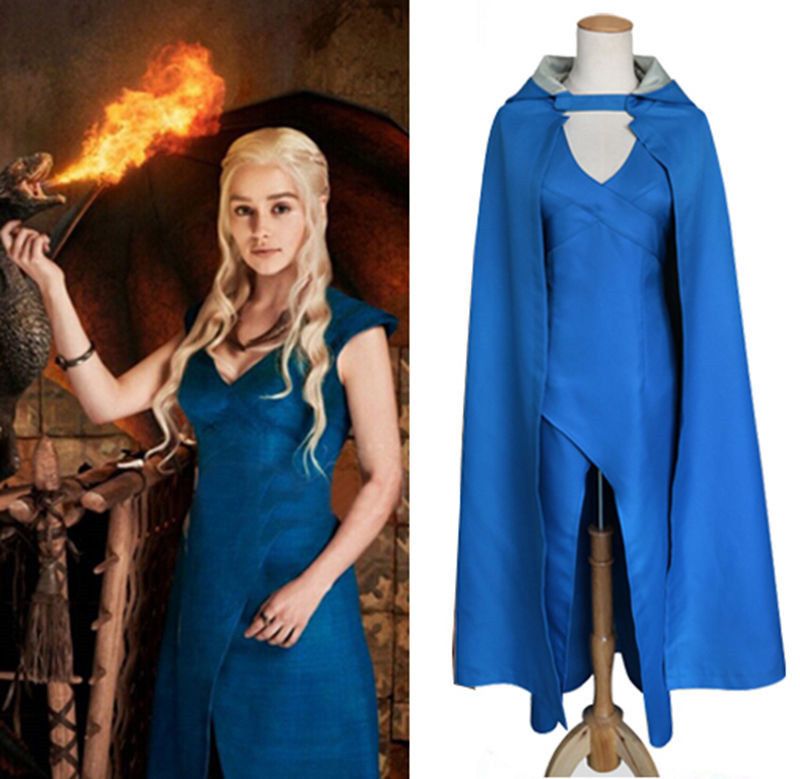 game of thrones daenerys targaryen cosplay costume hoody cloakblue dress women halloween cosplay halloween costumes 4 people group costumes for 8 from - Blue Halloween Dress game of thrones daenerys targaryen cosplay costume hoody cloakblue dress women halloween cosplay halloween costumes 4 people group costumes for 8 from - Blue Halloween Dress
